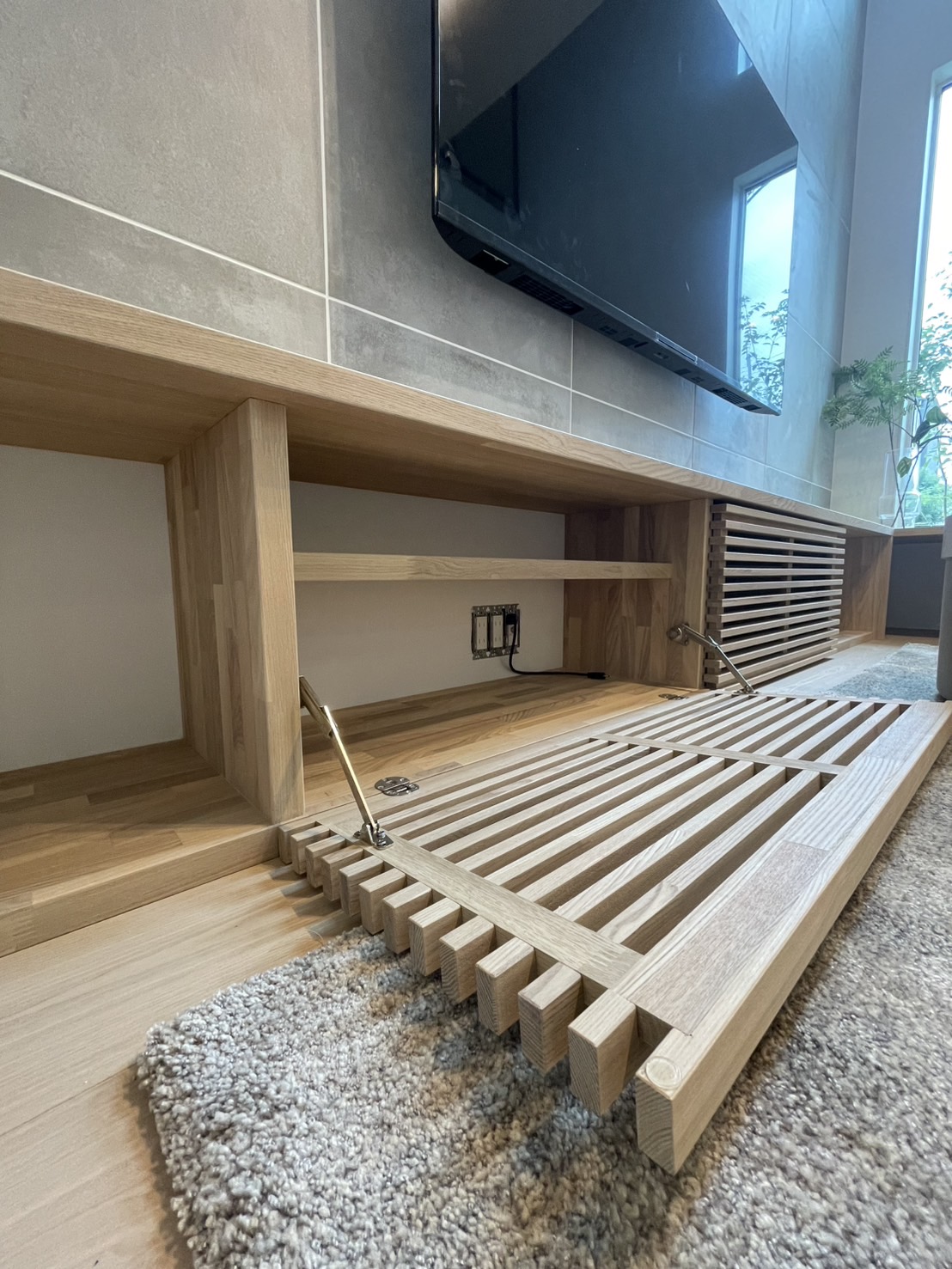 ベンチ収納付テレビボード